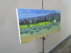 Casas junto a un olivar, pintura original