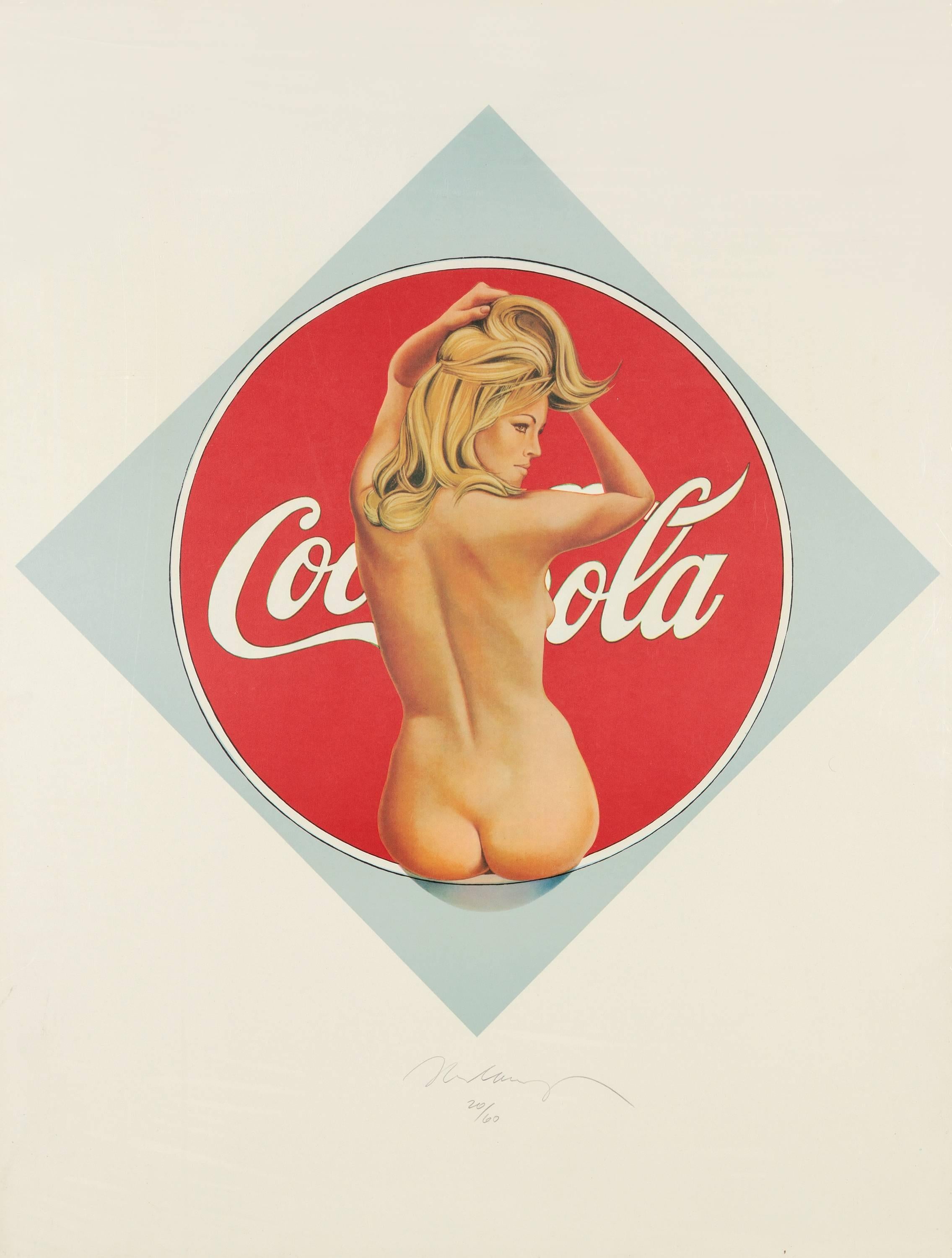Mel Ramos Nude Print - Cocacola