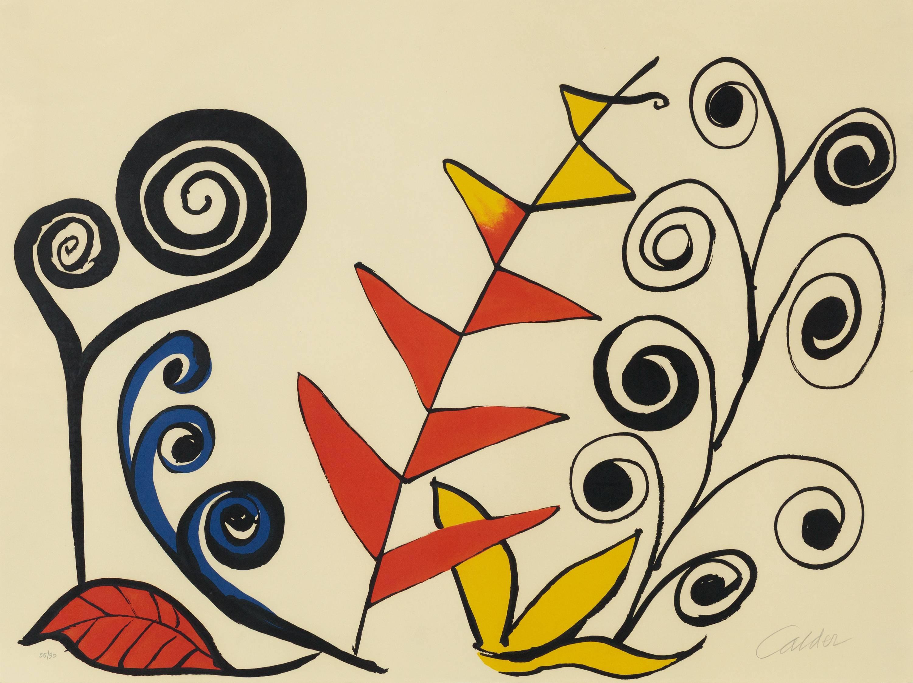 Alexander Calder Abstract Print - Le Jardin Fantastique