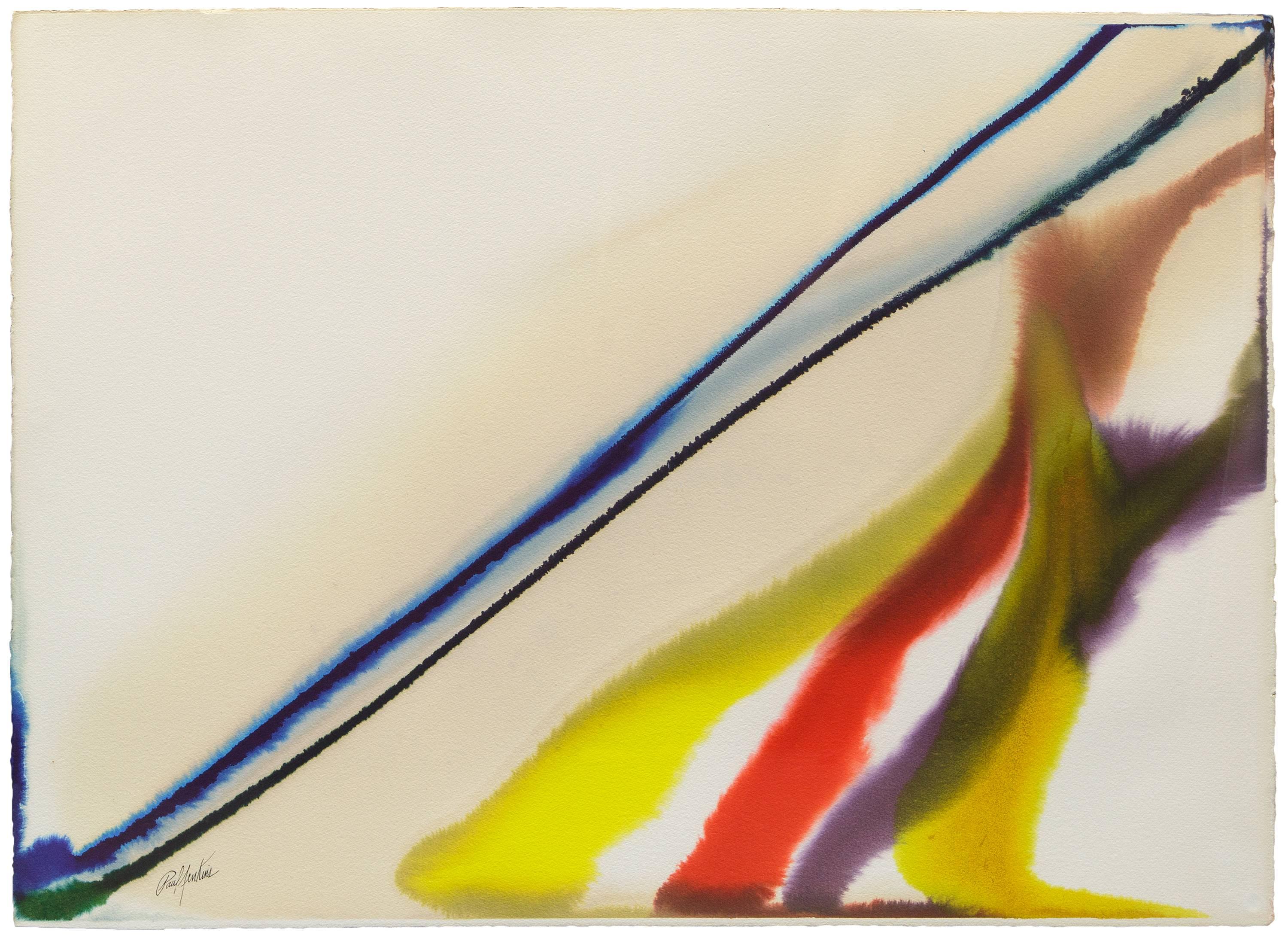 Paul Jenkins Abstract Painting - Phenomena Matterhorn Throw