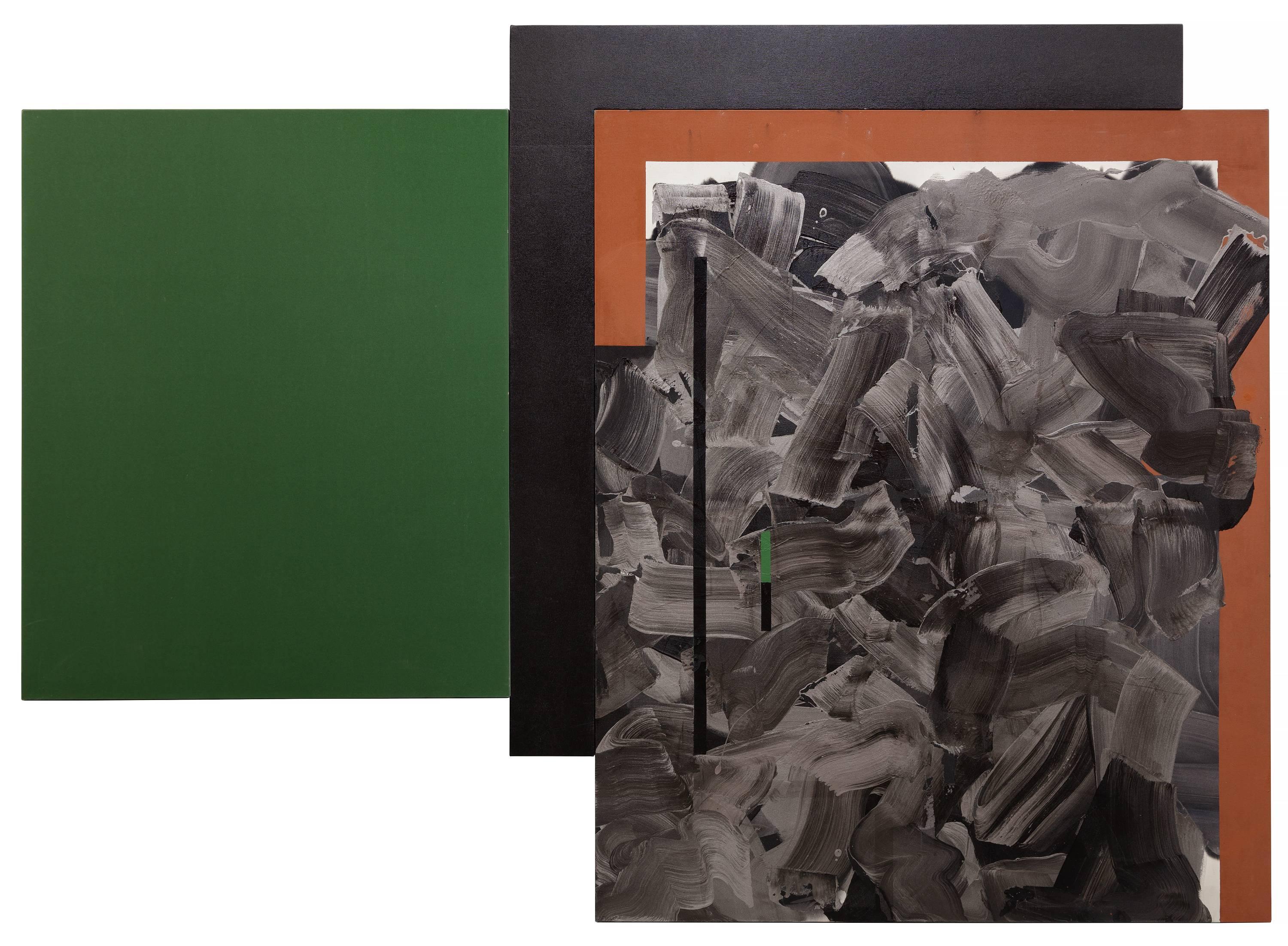 Abstract Painting di Ed Moses - Franco-Del #1 e #3