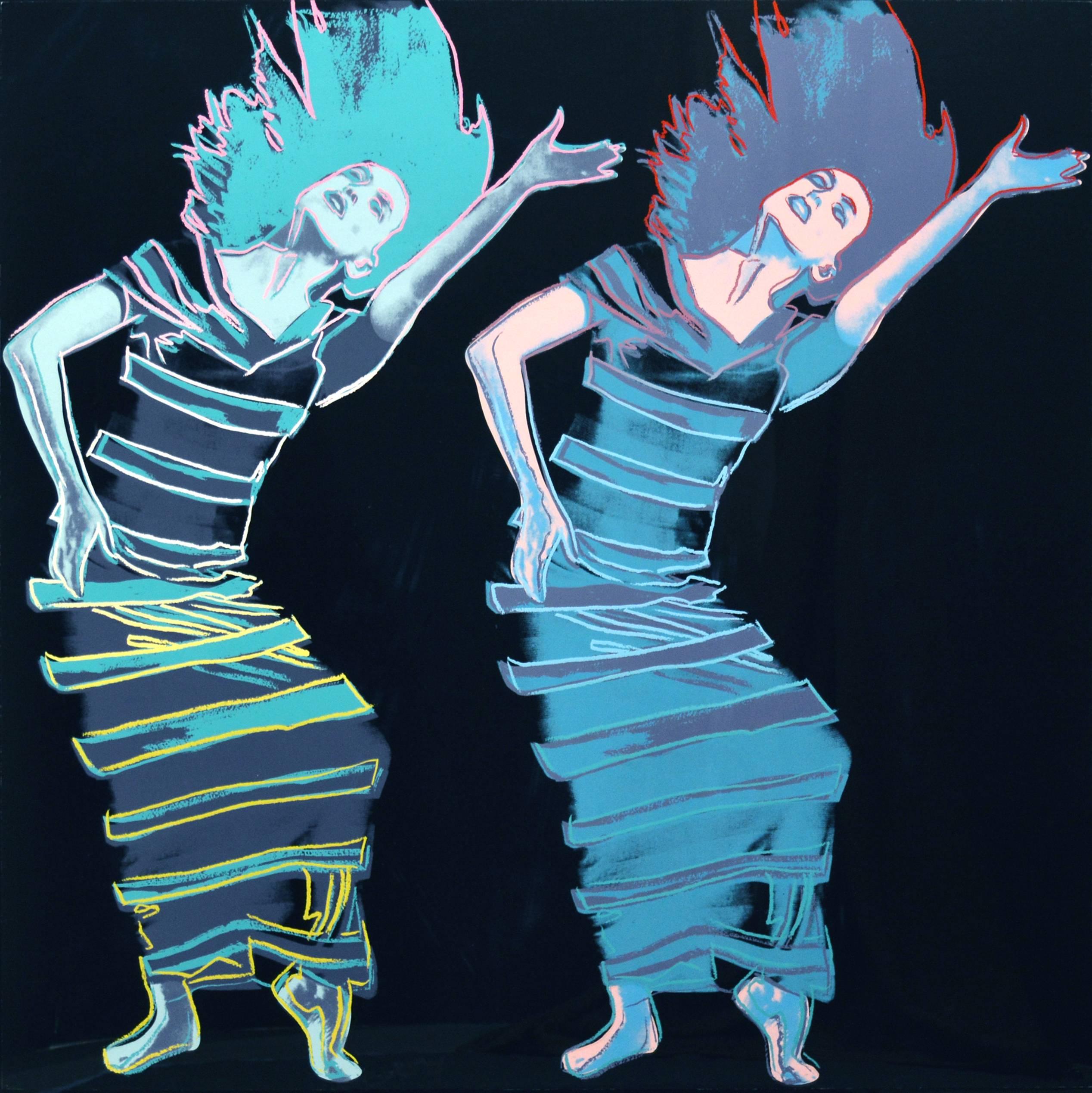Andy Warhol Figurative Print - Martha Graham: Satyric Festival Song