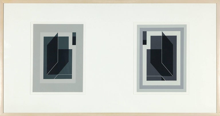 Josef Albers Abstract Print - Formulation: Articulation (Diptych)