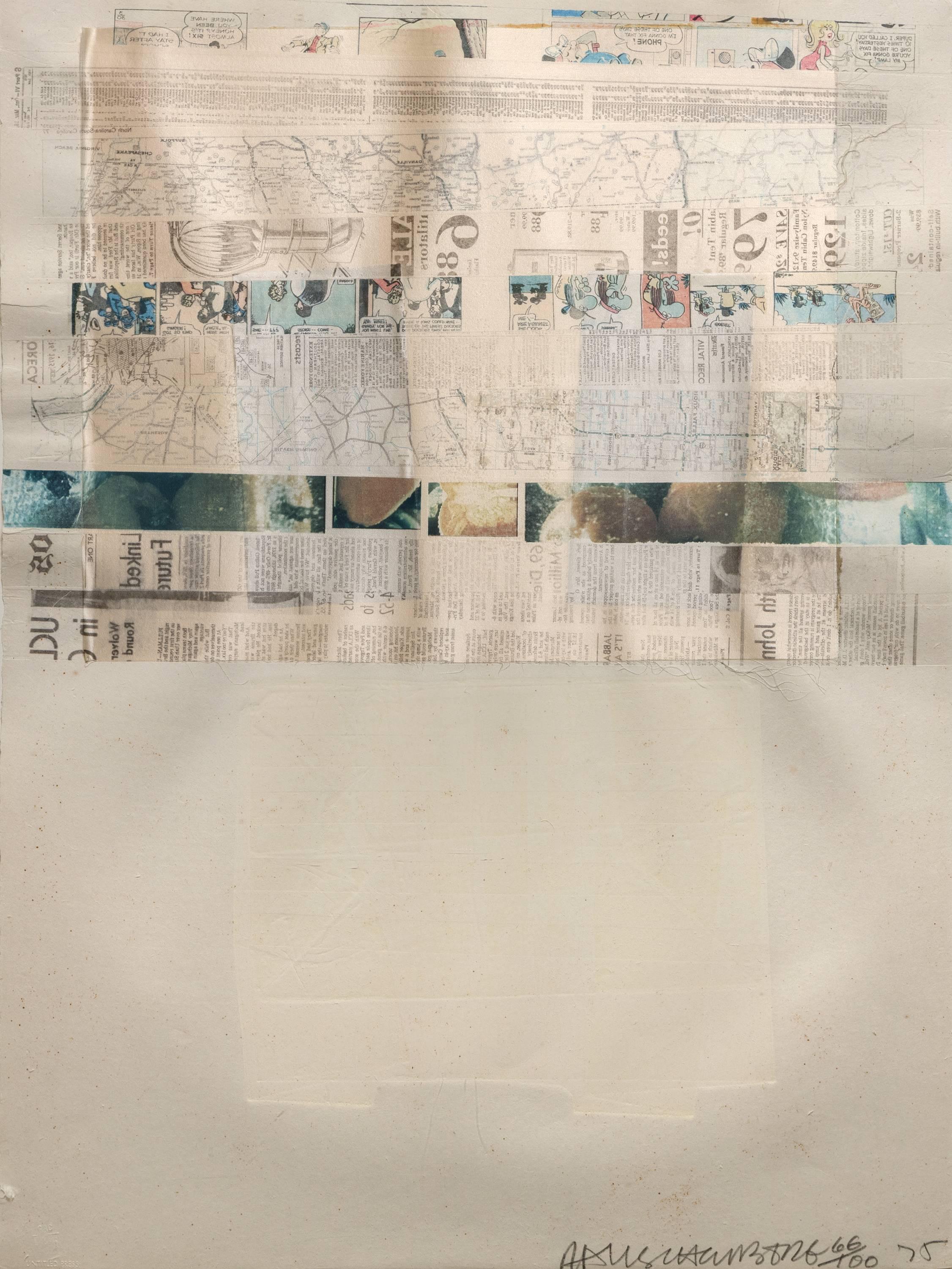 Robert Rauschenberg Abstract Print - Untitled 