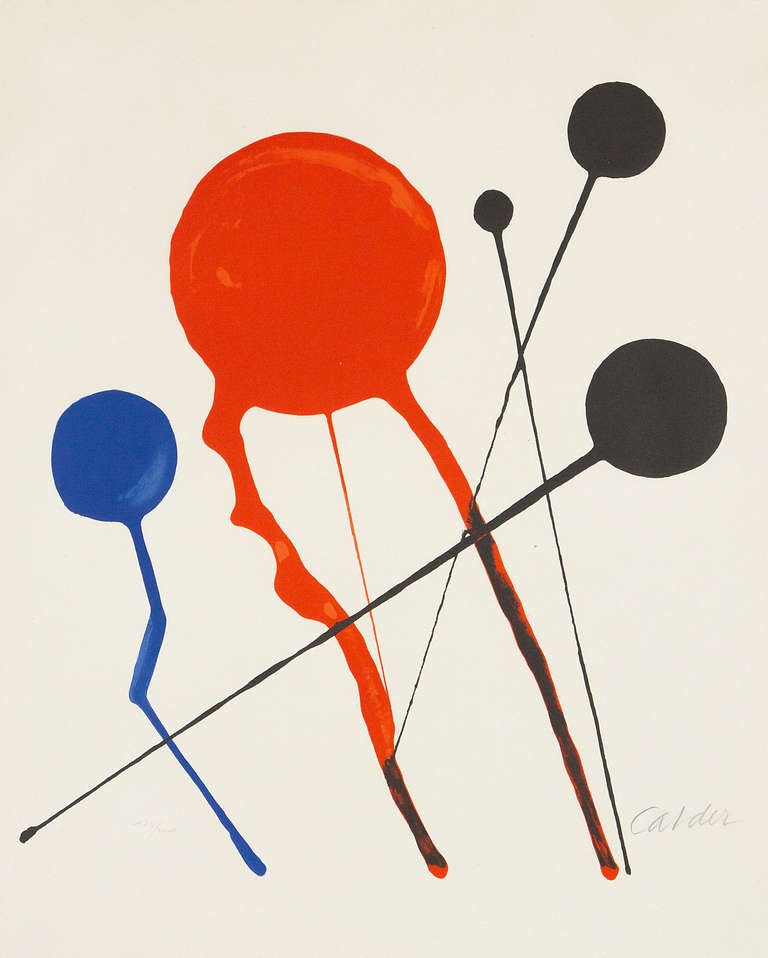 Alexander Calder Abstract Print - Balloons