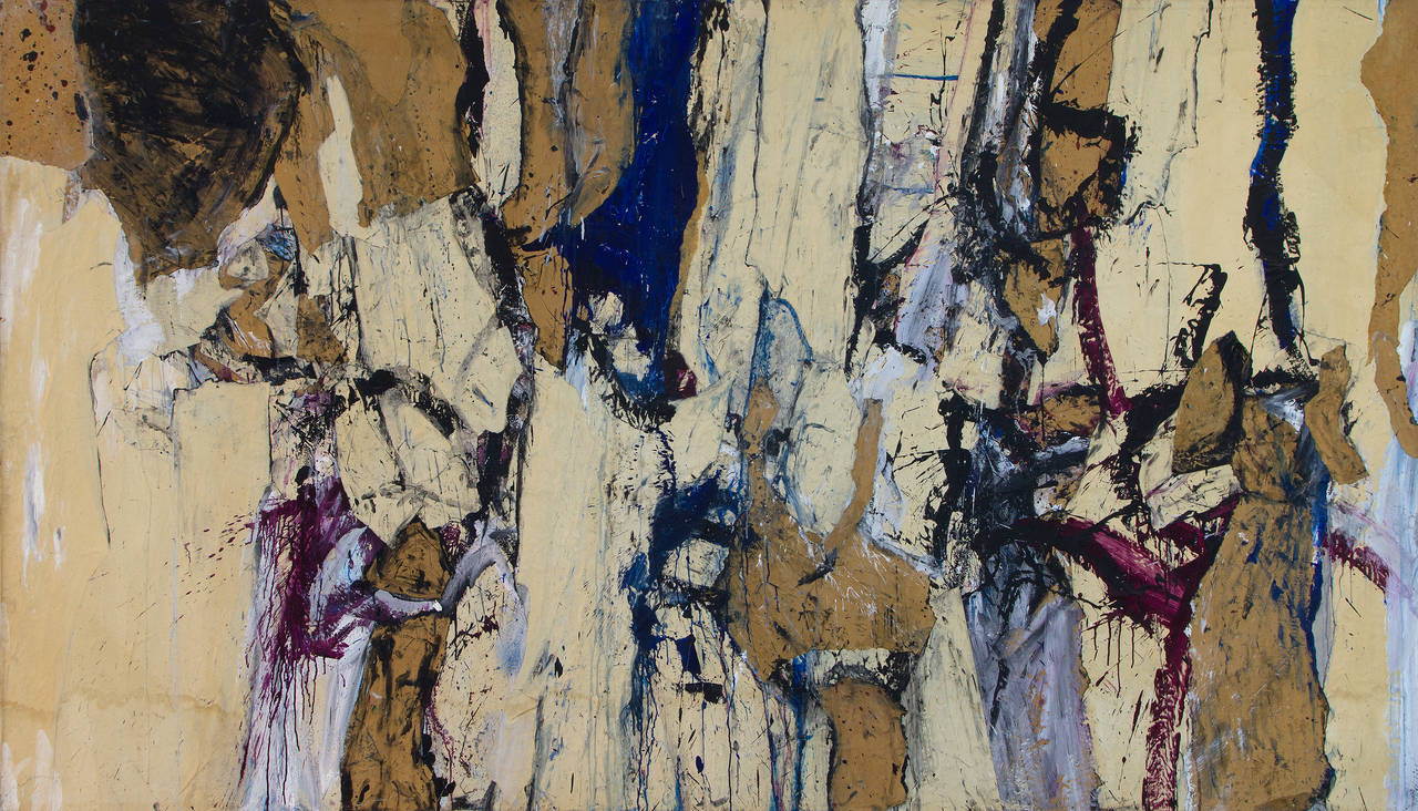 Abstract Painting Arne Hiersoux - Mem Sahib, sac à main