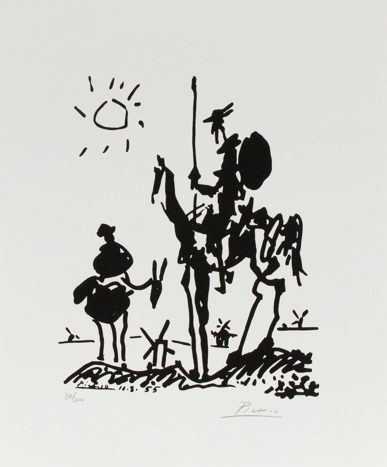 Pablo Picasso Figurative Print - Don Quixote