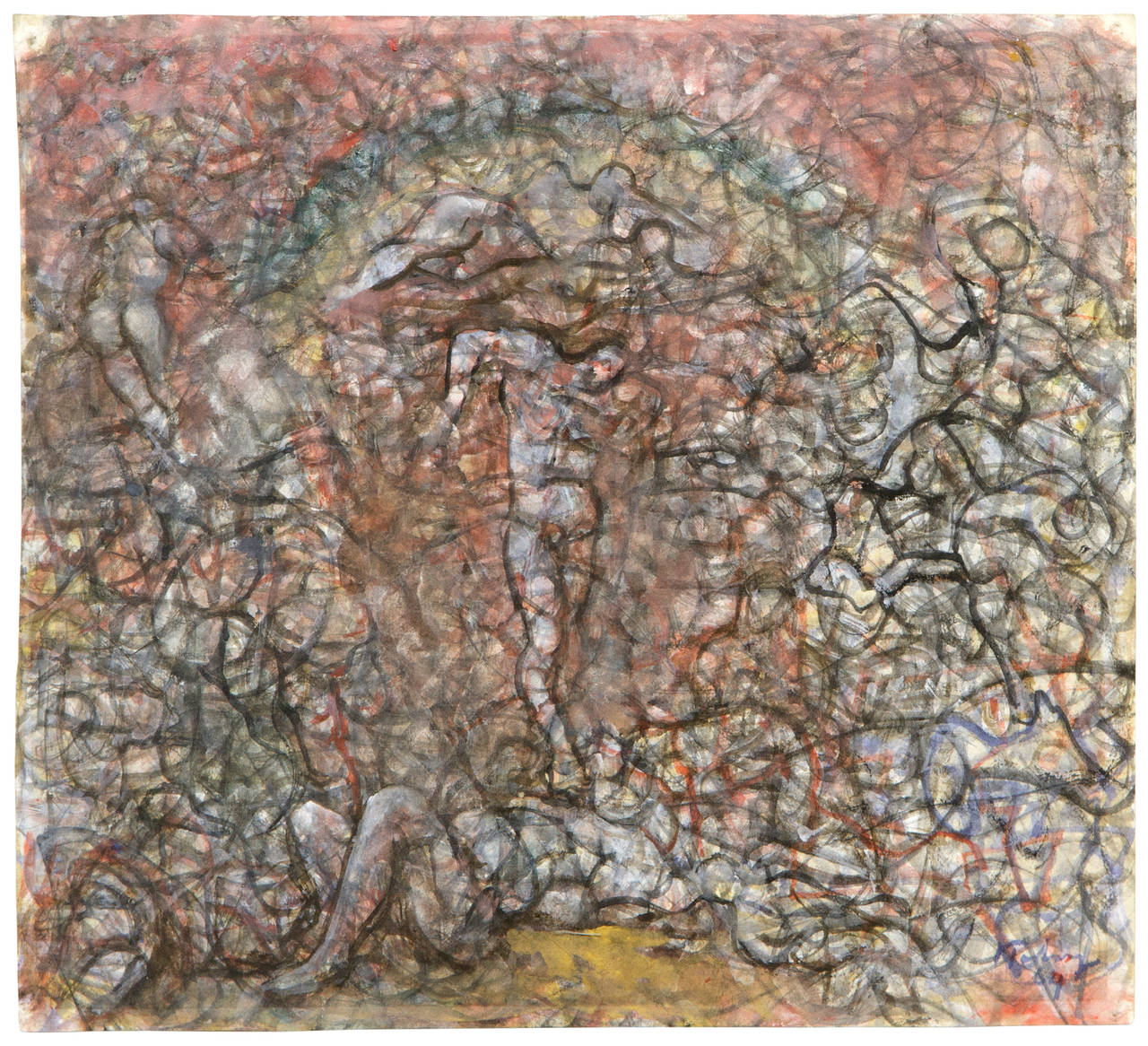 Mark Tobey Abstract Painting - Untitled