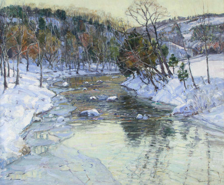 George Gardner Symons Landscape Painting - Winter Landscape