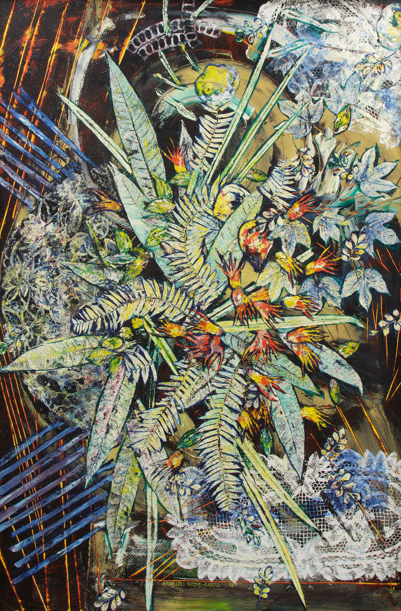 Arnoldo Roche-Rabell Abstract Painting - Paraiso Compartido