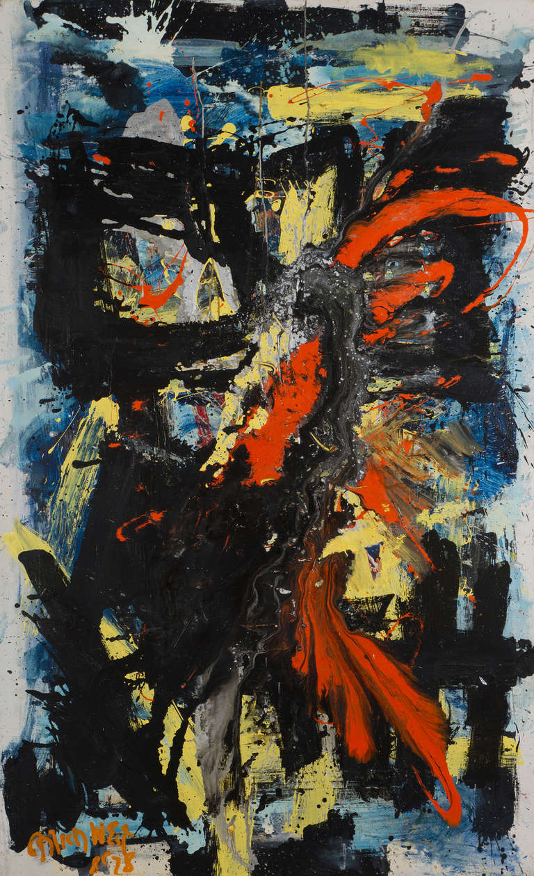 Michael (Corinne) West Abstract Painting - The Wiz