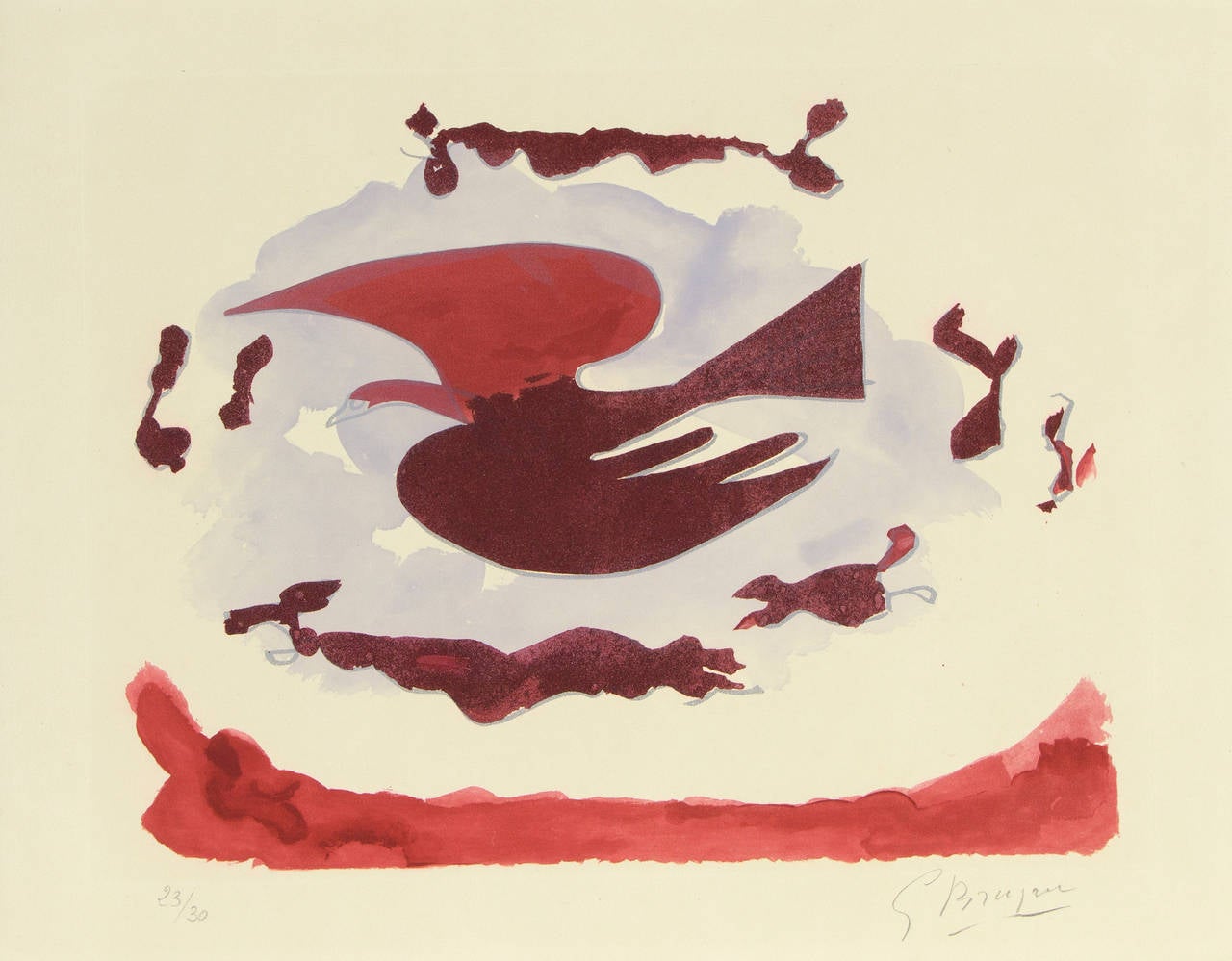 Georges Braque Abstract Print - From "L'Ordre des Oiseaux"