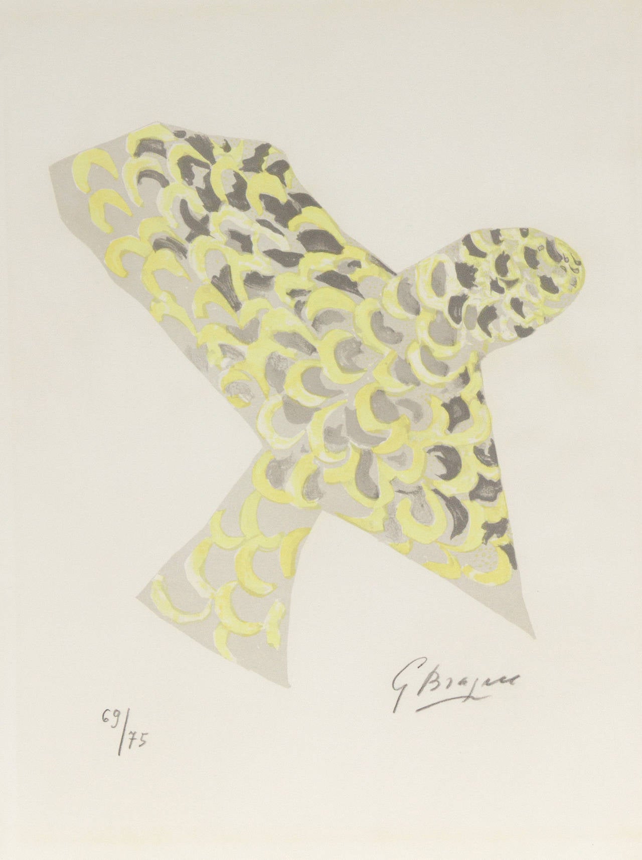 Georges Braque Abstract Print - La Rapace, from Lettera Amorosa