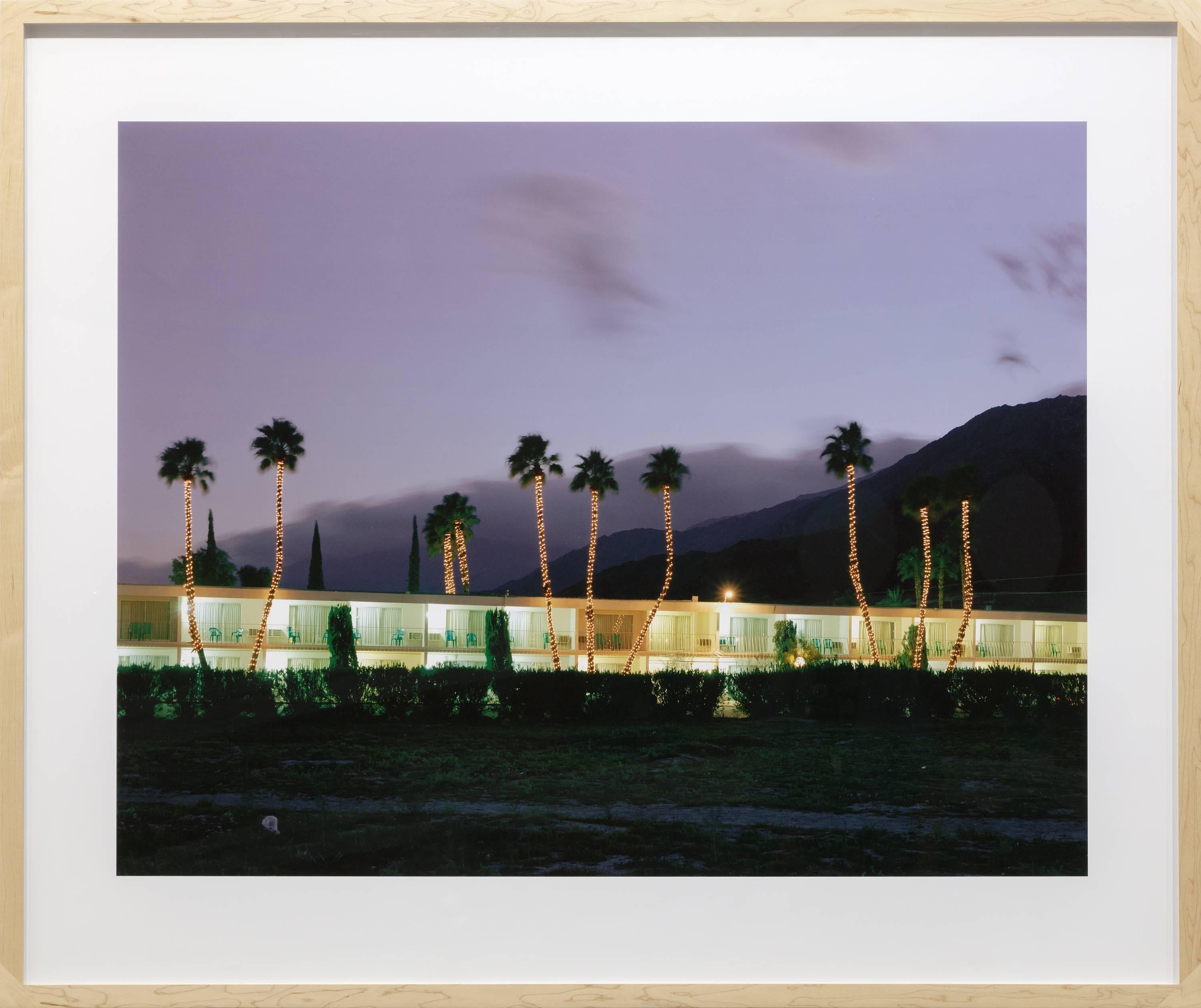 Palm Court Inn, Highway 111 - Gray Landscape Photograph by Robert Polidori