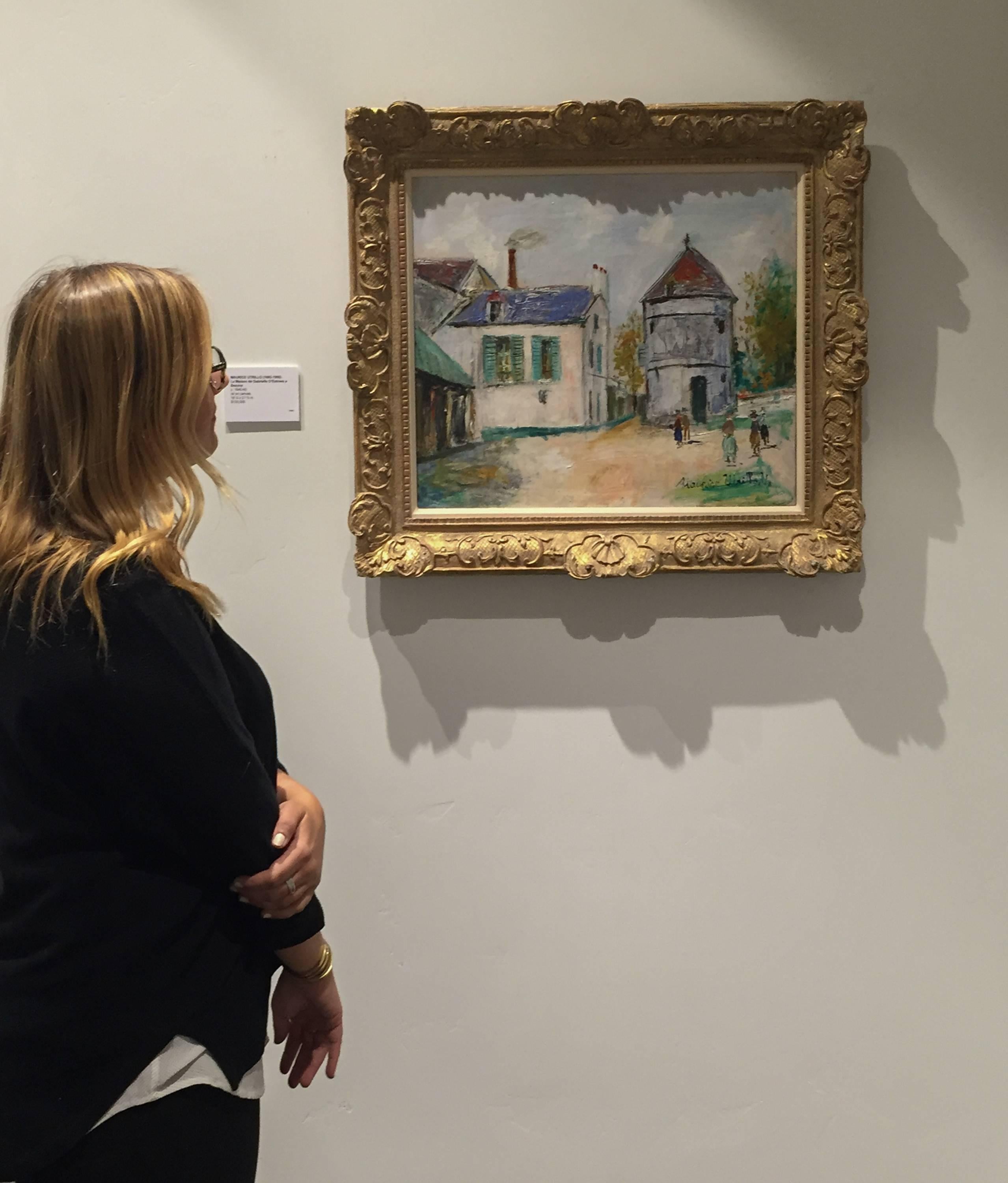 La Maison de Gabrielle d'Estrees a Bezons - Painting by Maurice Utrillo