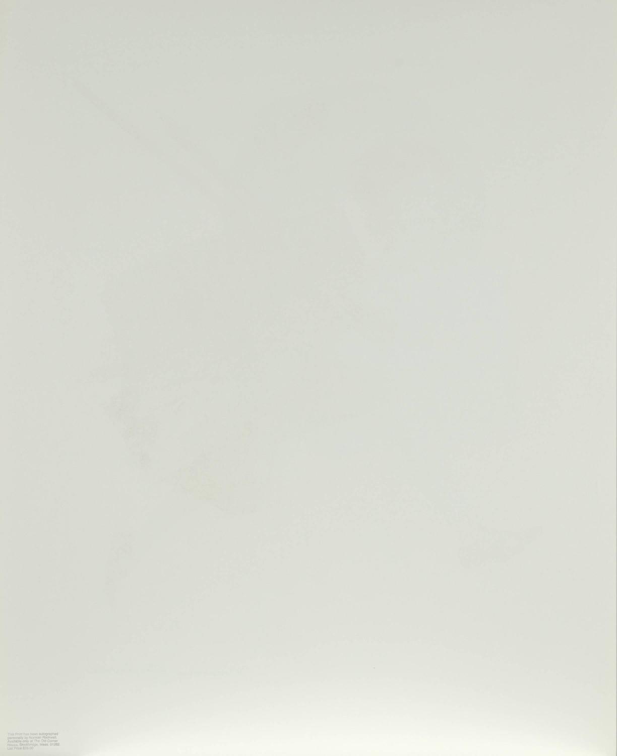 Norman Rockwell Wet Paint /Girl Running with Wet Canvas For Sale at