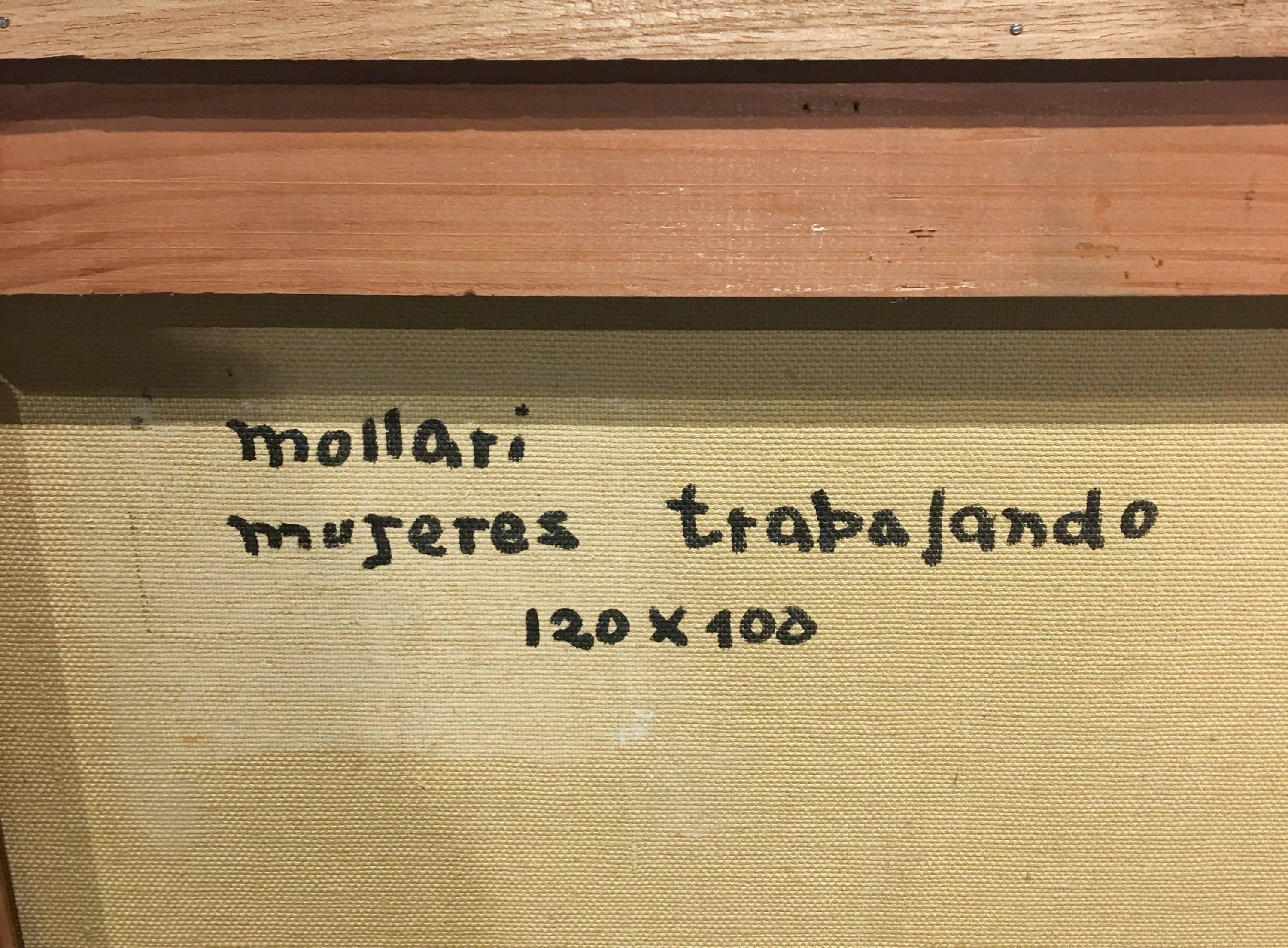 Une peinture acrylique sur toile de l'artiste latino-américain contemporain Mario Mollari:: 