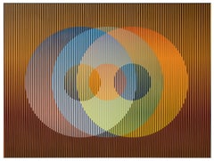 Color Aditivo Panam Círculos 9 - Limited Edition Op Art, chromography on PVC