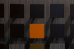 Ambivalencia - Dipinto di Op Art cinetica autografato, legno dipinto con colori acrilici, 1981