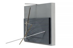 Vibrations Metalliques - Scultura da parete cinetica in stile Op Art, edizione limitata e autografata