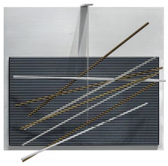 Vibrations Metalliques - Limited Edition Signed Kinetic Op Art Wall Sculpture