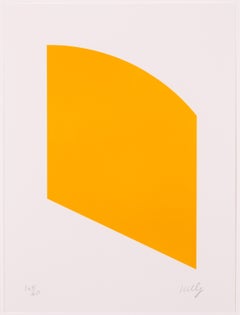 Orange - Signed Minimalist Limited Edition Lithograph on Paper, 2004