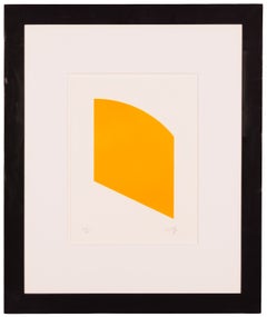 Orange - Signed Minimalist Limited Edition Lithograph on Paper, 2004