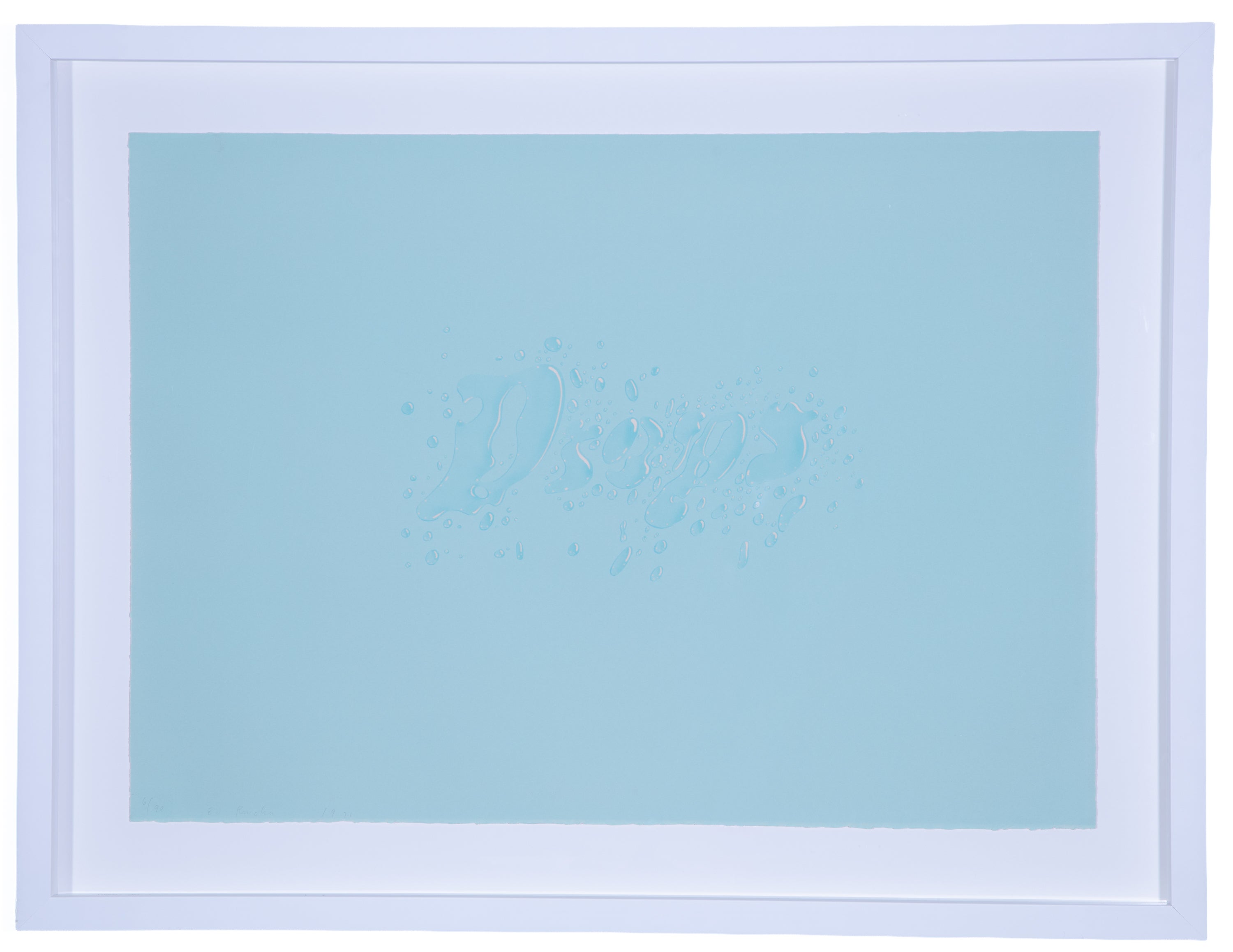 Drops - Lithographie sur papier signée, édition limitée, 1971