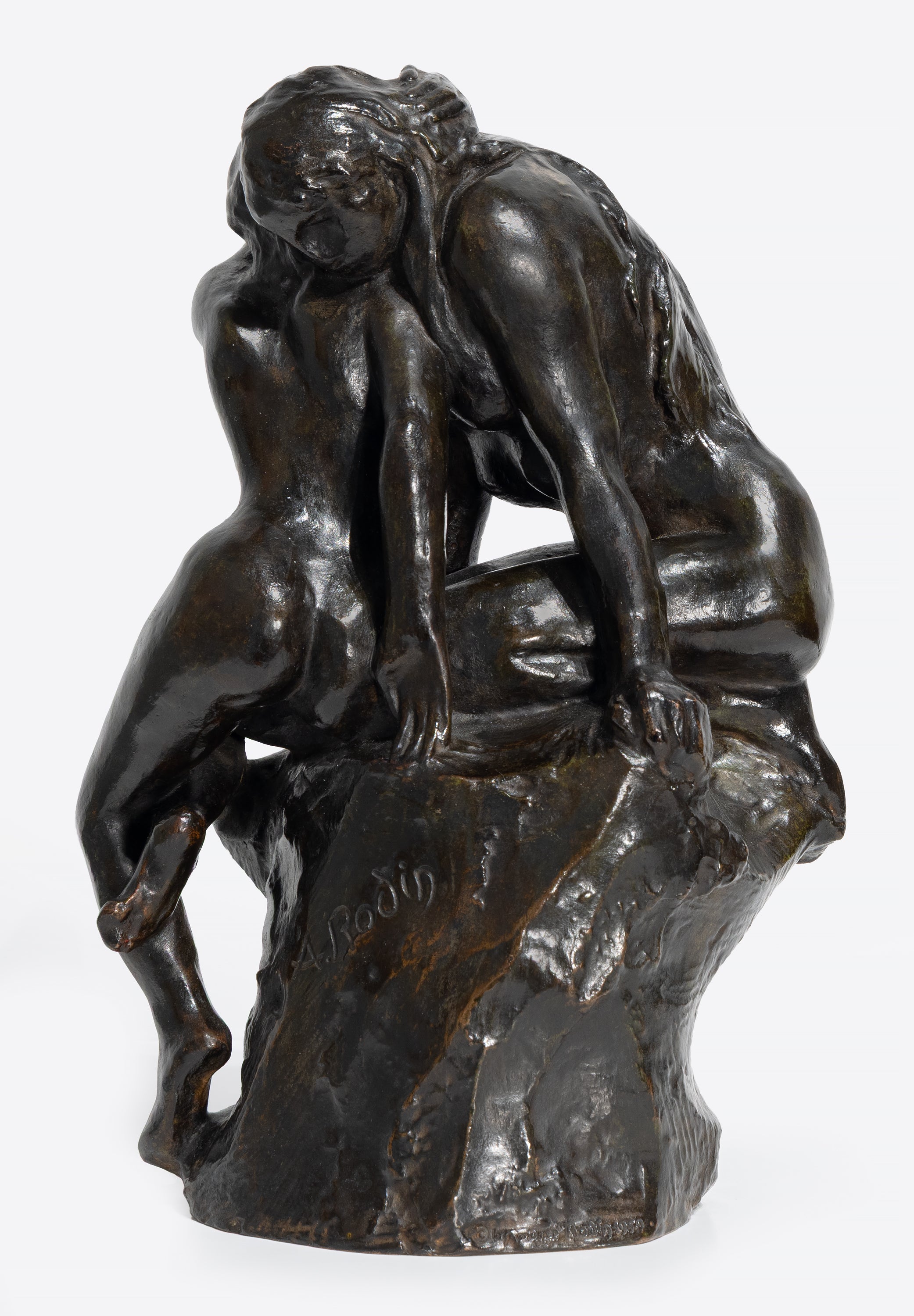 Auguste Rodin Nude Sculpture - Bon Génie, Taille originale - original small scale bronze figurative sculpture
