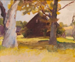 Middleton Place II - Signed Oil on Canvas Landscape Painting, 1974