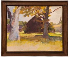 Middleton Place II - Signed Oil on Canvas Landscape Painting, 1974