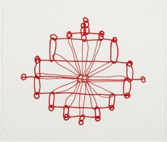 Crochet II - Estampe en édition limitée signée sur papier fait main, 1998