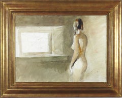 Desnudo - Acuarela firmada sobre papel, pintura figurativa, 1976