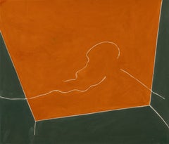 New Synthesis 18 - Signed Acrylic on Canvas Abstract Color Field Painting, 1981