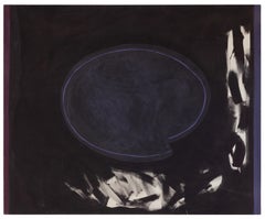 Trock-2 - Signed Acrylic on Canvas Color-Field Abstract Painting, 1982