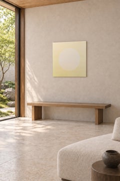 „Blue Water in Rose“ – Öl auf Leinwand, zeitgenössisches minimalistisches Gemälde, 2026