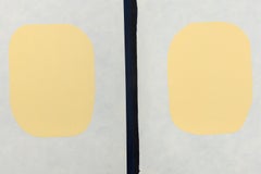 Nr. 4 – Signiertes zeitgenössisches abstraktes Gemälde aus Öl und Tinte auf Leinwand, 2015