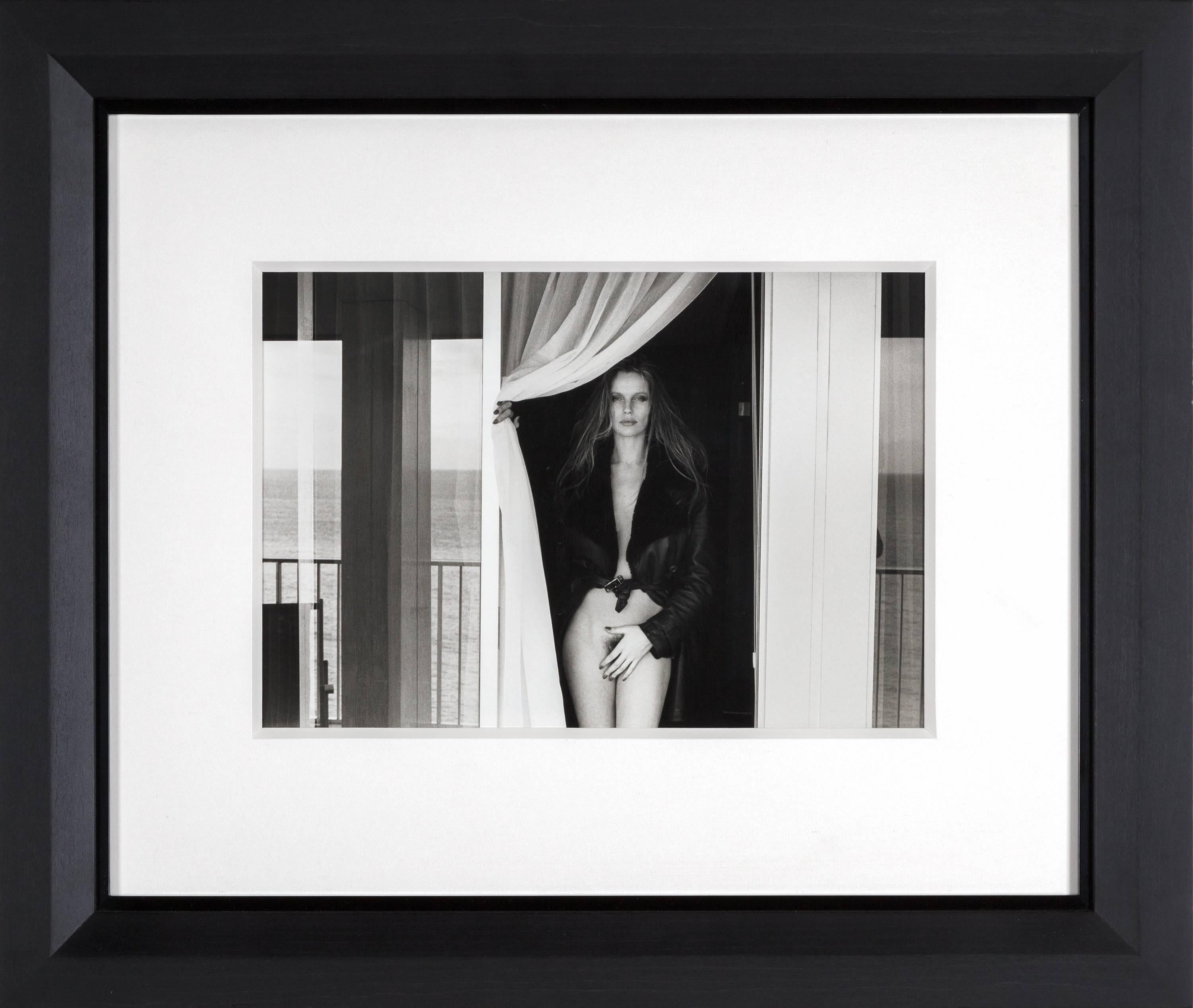 Portrait of Veruschka on the Terrace of the Presidential Suite, Hotel Meridien - Photograph by Helmut Newton