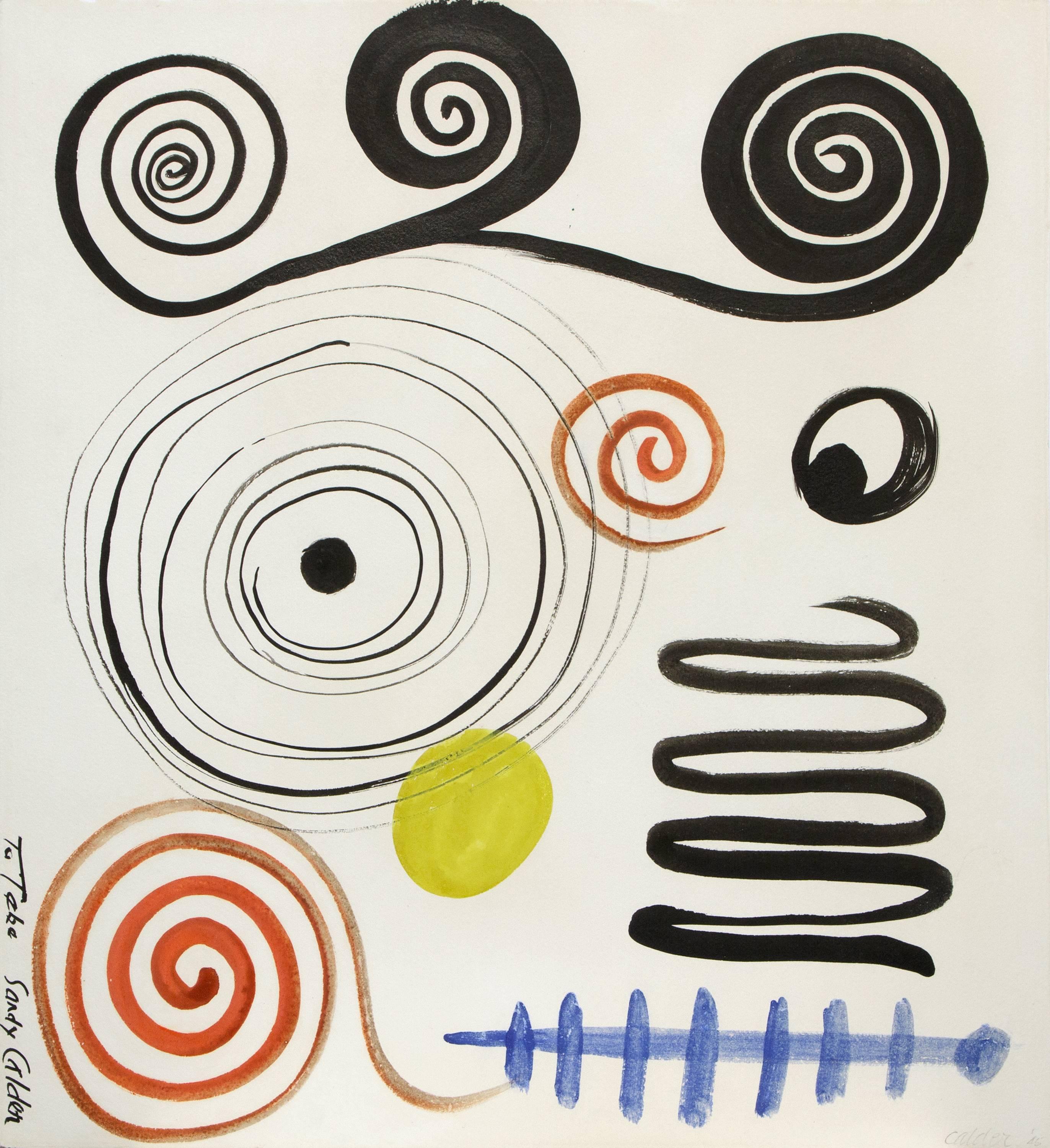 Alexander Calder Abstract Painting - Untitled
