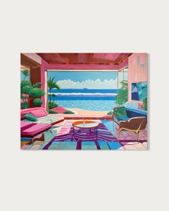 Respirare con l'oceano - B. Schaumann: quadro contemporaneo con tema marino