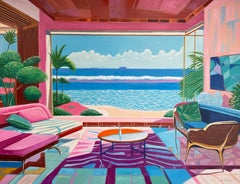 Respirare con l'oceano - B. Schaumann: quadro contemporaneo con tema marino