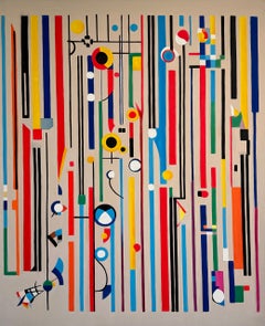 Finding You Lilly Muth - Contemporary geometric abstraction - Oil Painting