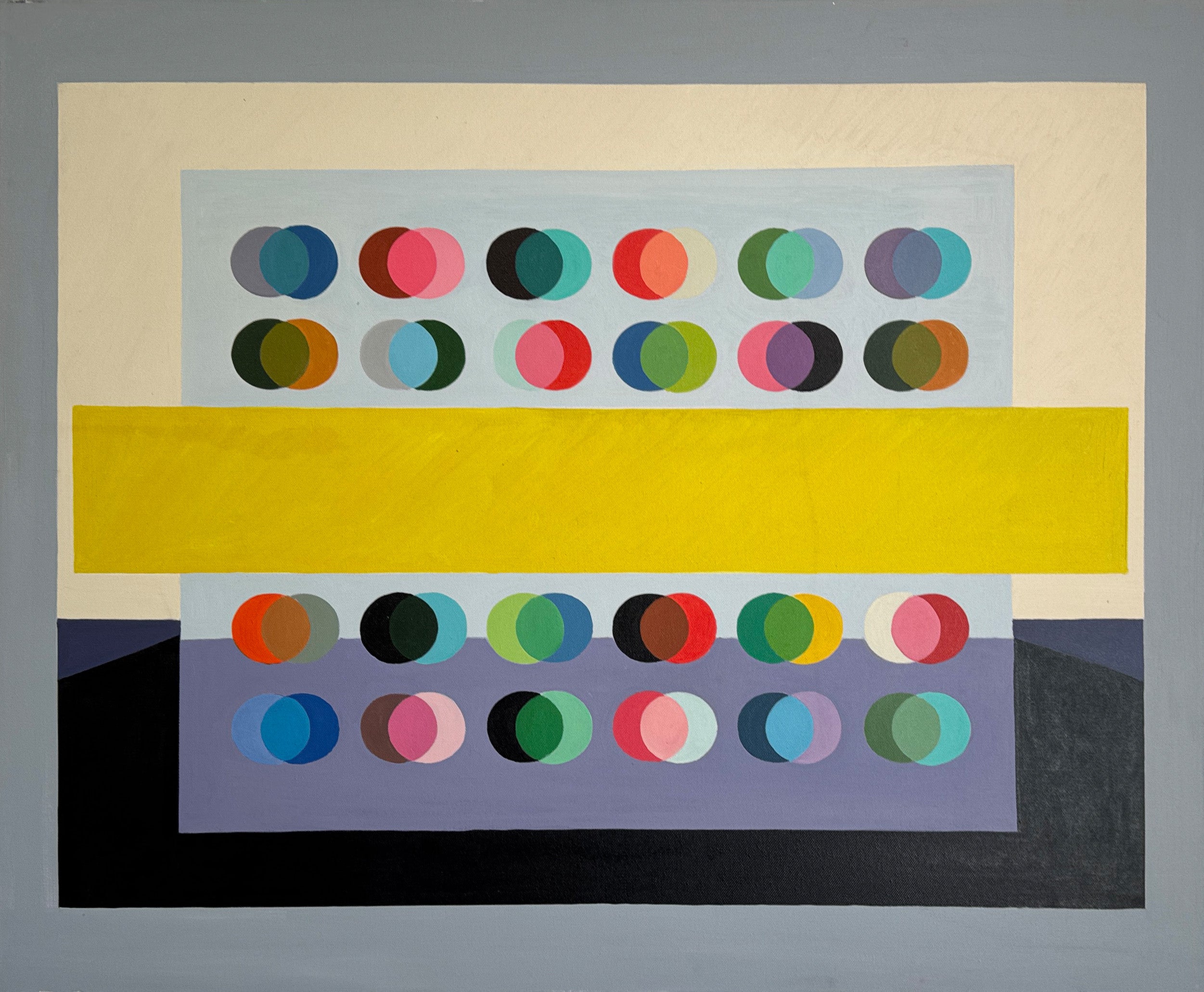Dream Big by Lilly Muth - Contemporary geometric abstraction - Oil Painting