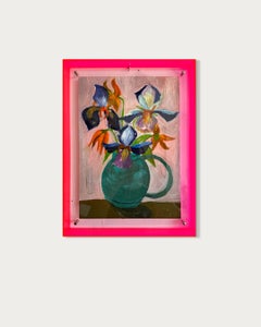 When spring turns into summer K.Husslein abstract still life fruit painting