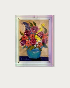 In love with today K.Husslein abstract still life flower painting