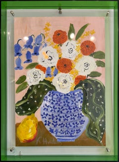 Verliebt in den heutigen Tag: K. Hussleins abstraktes Blumenstillleben