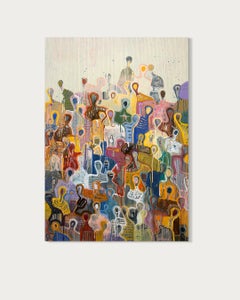 « Emportez un sourire avec vous » de Gaëtan de Seguin - Peinture figurative contemporaine