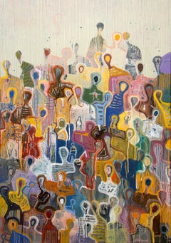 « Emportez un sourire avec vous » de Gaëtan de Seguin - Peinture figurative contemporaine
