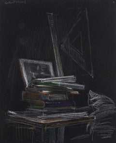 Stack of Books (Study for "David and Goliath")
