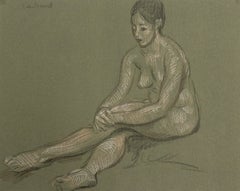 Senza titolo (Donna nuda seduta)
